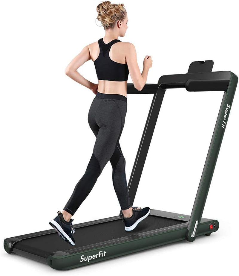 Load image into Gallery viewer, Goplus 2 in 1 Under Desk Treadmill, Green
