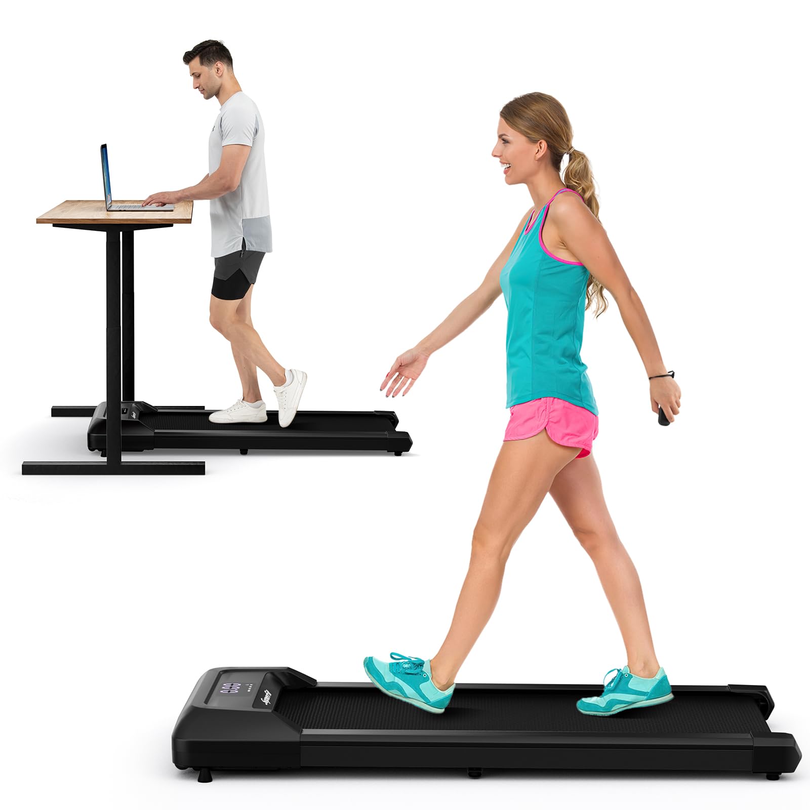 Goplus Under Desk Treadmill, Electric Treadmill Walking Pad with Touchable  LED Display and Wireless Remote Control, Built-in 3 Workout Modes and 12  Programs, Running Jogging for Home Office, Treadmills -  Canada