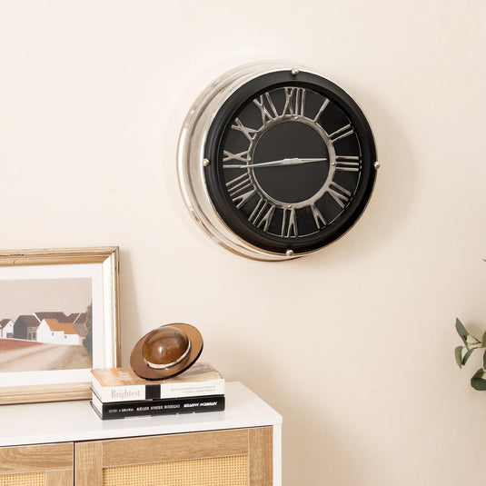 Goplus Silent Wall Clock, Non-Ticking Modern Clock