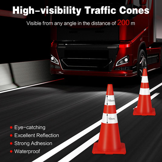 Goplus PVC Traffic Cones