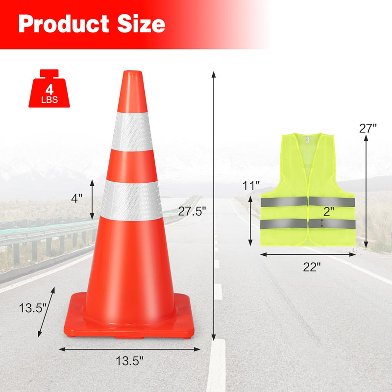 Load image into Gallery viewer, Goplus PVC Traffic Cones
