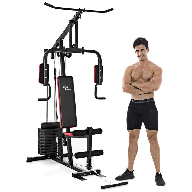 Load image into Gallery viewer, Multifunction Home Gym System Weight Training Exercise Workout Equipment Fitness Strength Machine - GoplusUS
