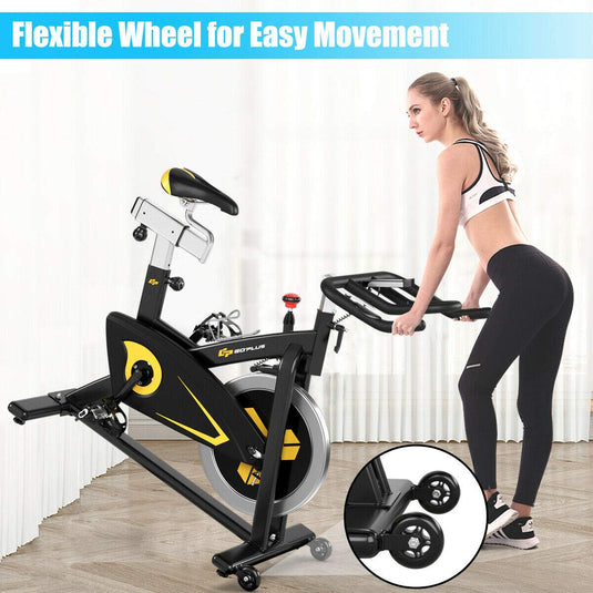 Magnetic Exercise Bike, Stationary Belt Drive Bicycle - GoplusUS