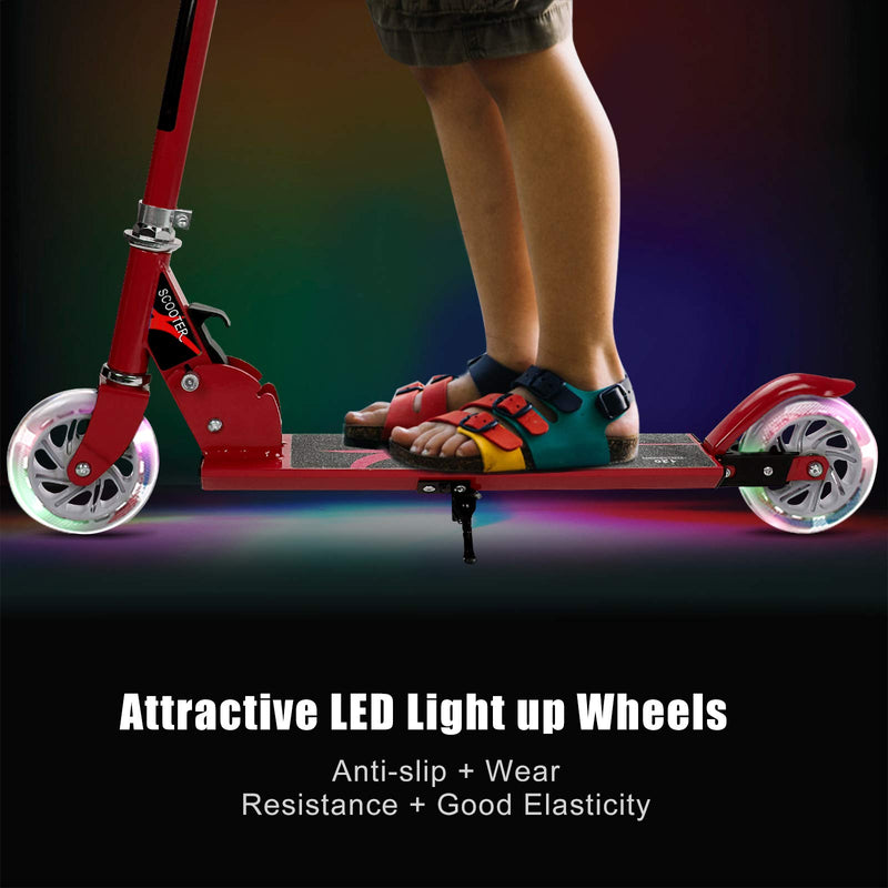 Load image into Gallery viewer, Folding Kick Scooter for Kids, 2 Flash Wheels Deluxe Aluminum - GoplusUS
