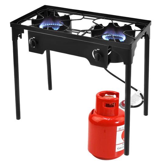 Outdoor Stove High Pressure Propane Burner Portable Gas Cooker - GoplusUS