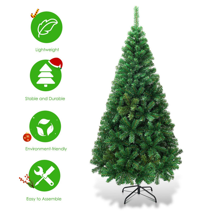 Load image into Gallery viewer, Artificial Christmas Tree with Solid Metal Stand - GoplusUS
