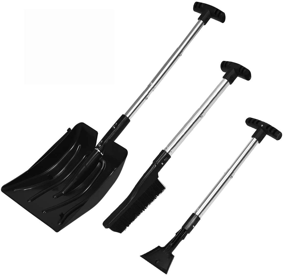 Goplus 3 in 1 Snow Shovel Set, Emergency Snow Removal Kit for Car GoplusUS