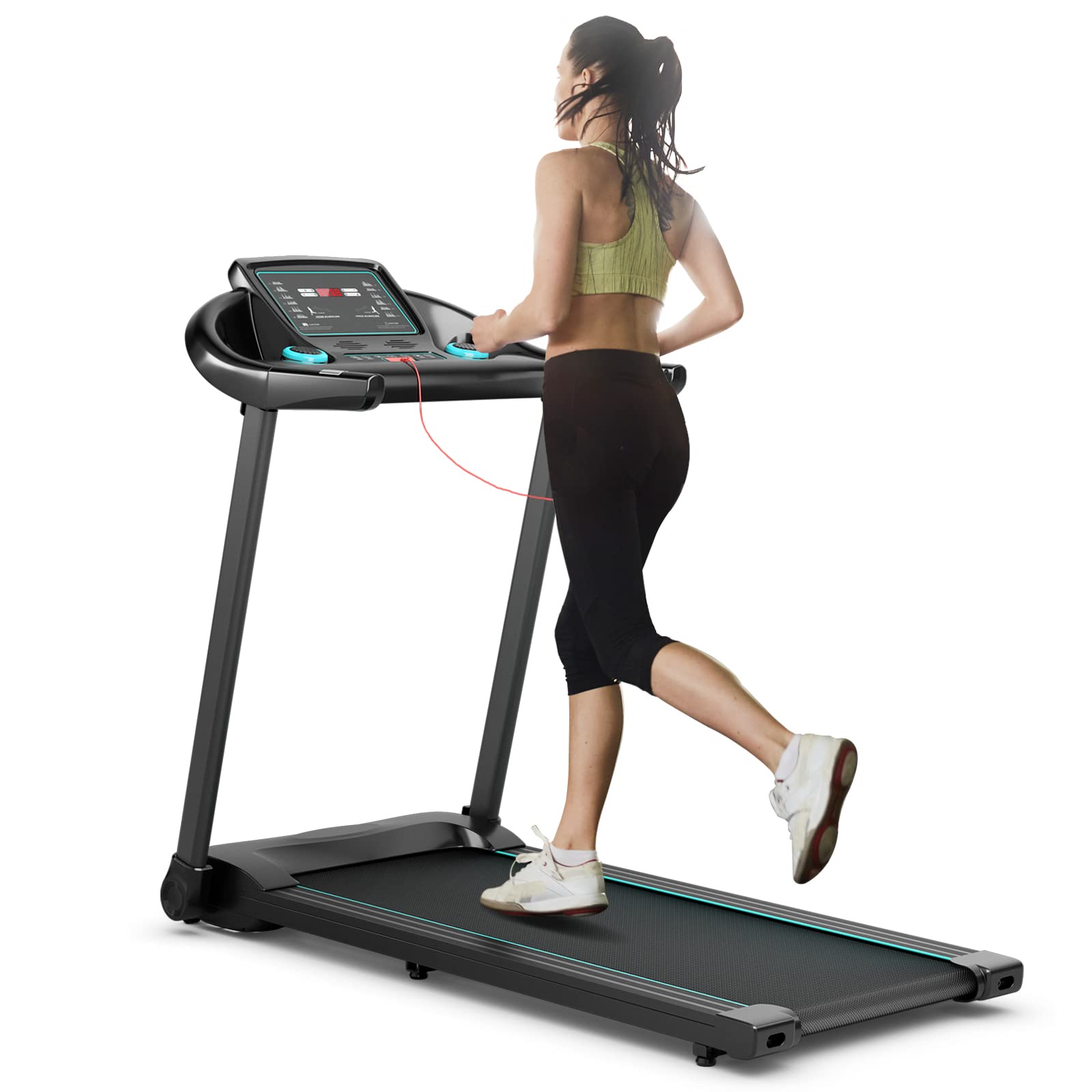 Goplus 2.25 hp large electric folding treadmill sale