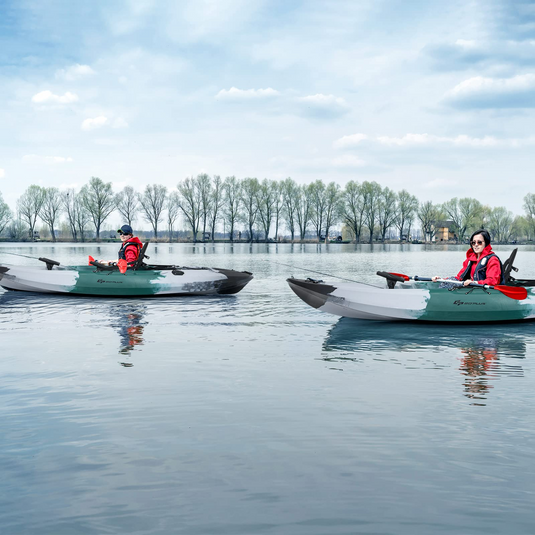 Goplus Sit-on-Top Fishing Kayaks for Adults, 9.7 FT One Person Recreational Touring Kayak - GoplusUS