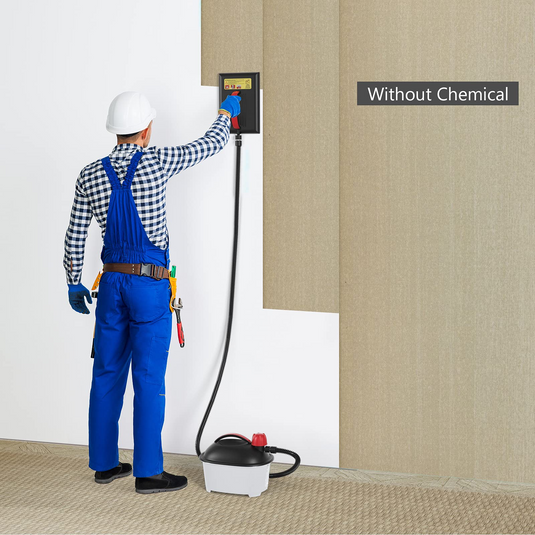 Goplus Wallpaper Steamer Chemical-Free Cleaner for Wallpaper Removal w/ 10FT Hose & Large Steam Plate - GoplusUS