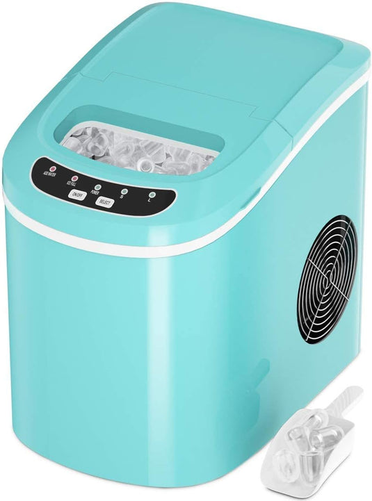 Portable Ice Maker Countertop, Electric Ice Maker with Easy Operated Panel