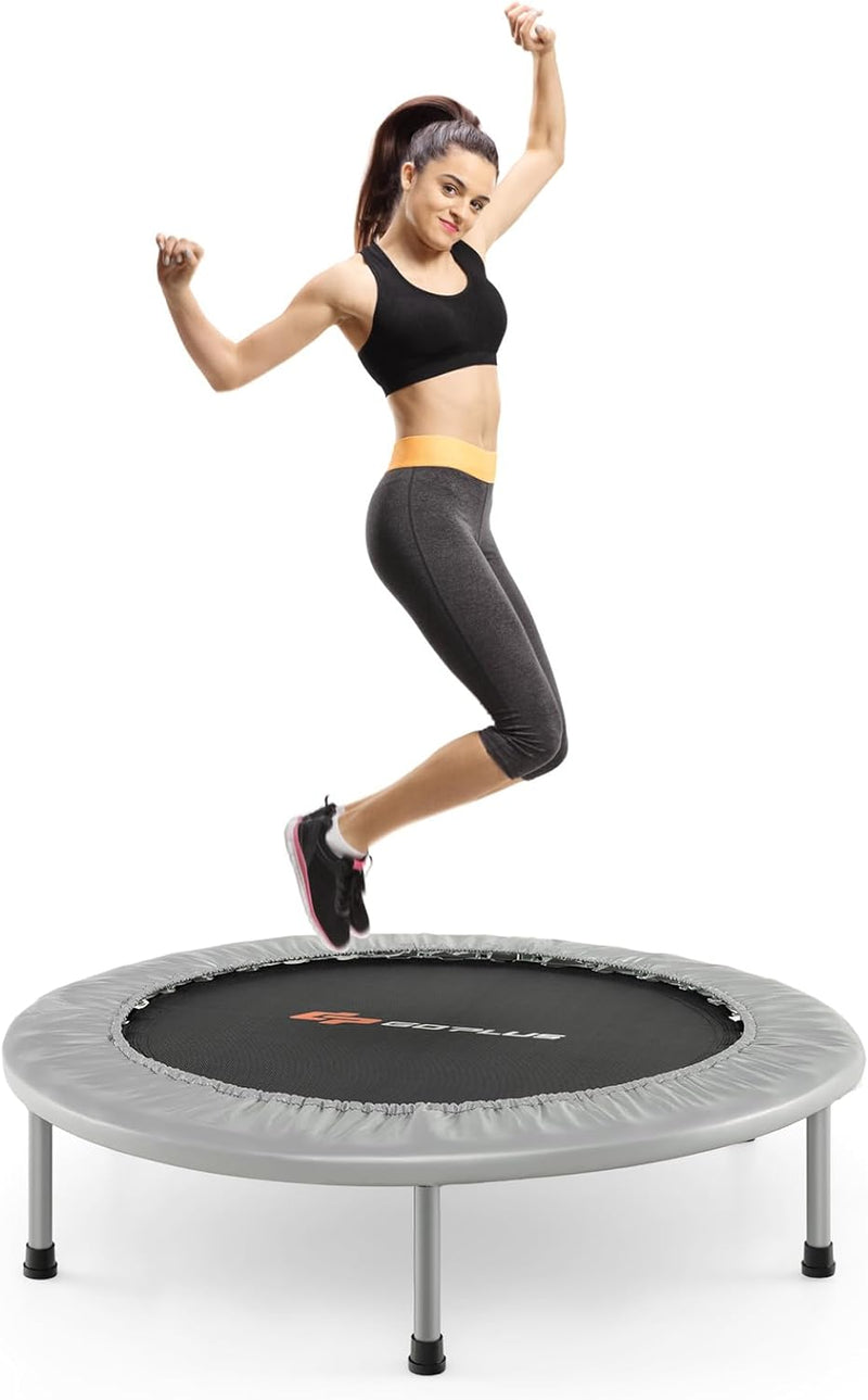 Load image into Gallery viewer, Goplus Mini Folding Trampoline, Foldable Fitness Rebounder for Children
