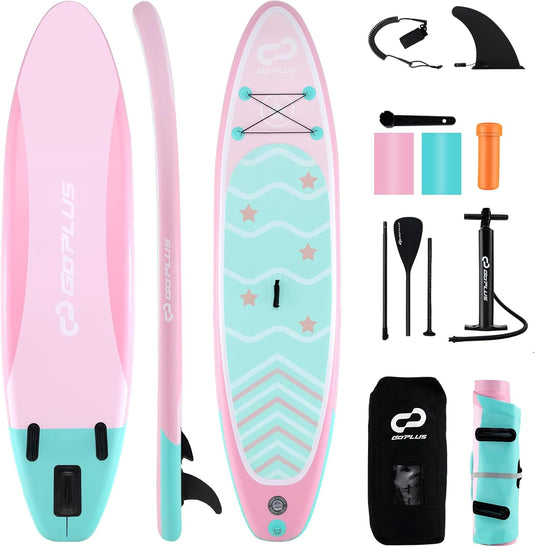 Goplus Inflatable Stand Up Paddle Board, 10FT SUP