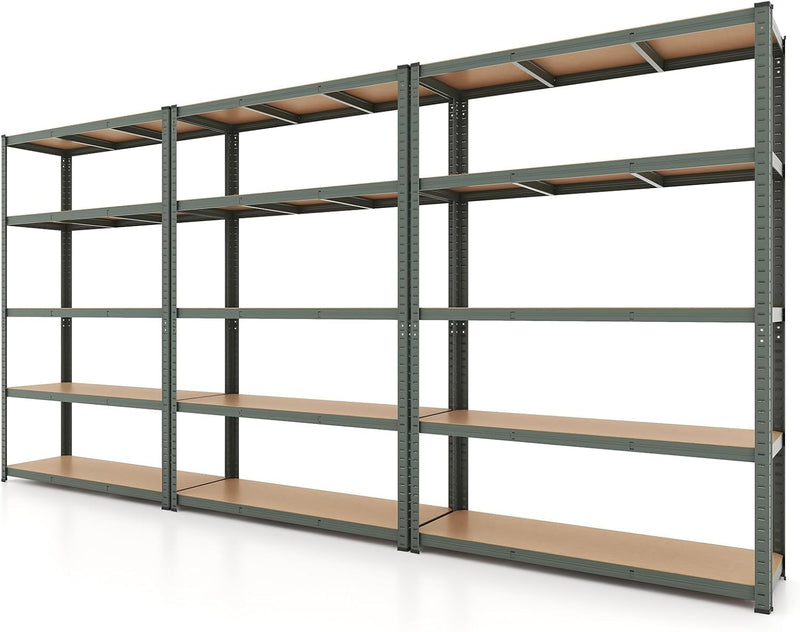 Load image into Gallery viewer, Goplus 5 Tier Adjustable Garage Shelving Unit, 2200 lbs Max Load, 47”W x 16”D x 71”H Multipurpose Organizing Shelf
