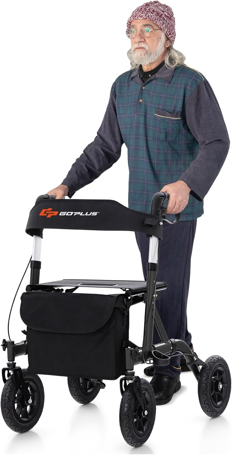 Load image into Gallery viewer, Goplus Rollator Walkers for Seniors with Seat
