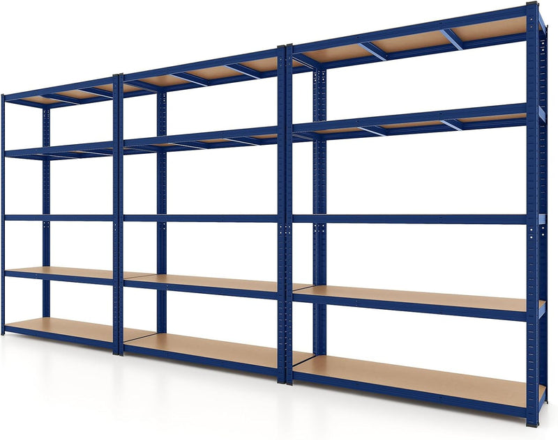 Load image into Gallery viewer, Goplus 5 Tier Adjustable Garage Shelving Unit, 2200 lbs Max Load, 47”W x 16”D x 71”H Multipurpose Organizing Shelf
