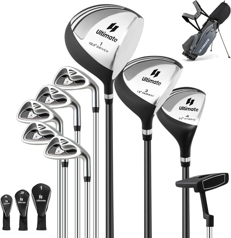 Load image into Gallery viewer, Goplus Complete Golf Club Set for Men, 9 Pieces Golf Clubs with Stand Bag, Men&#39;s Right Handed
