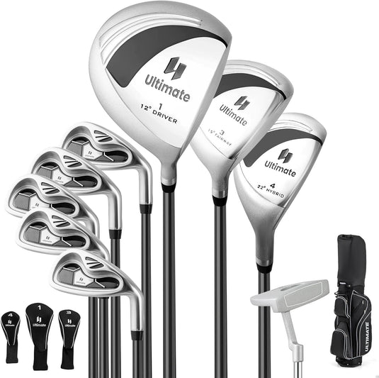 Goplus Complete Golf Club Set for Women, 9 Pieces Golf Clubs with Cart Bag