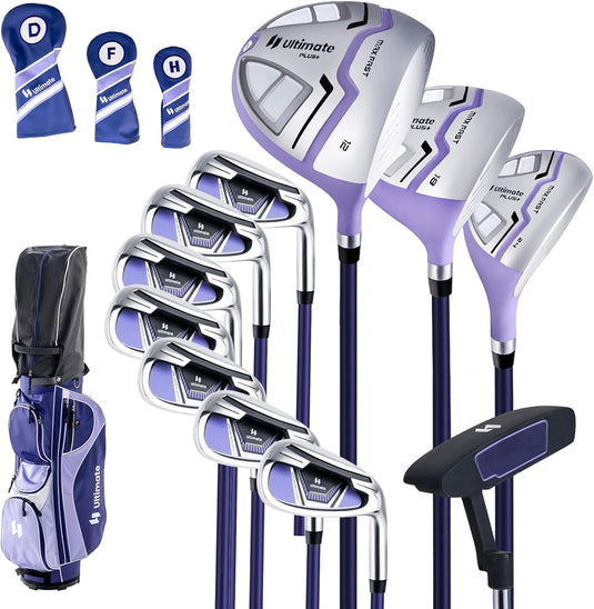 Goplus Complete Golf Club Set for Women, 11 PCS Right Handed Golf Clubs with 460CC