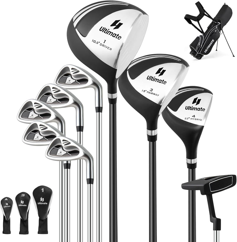 Load image into Gallery viewer, Goplus Complete Golf Club Set for Men, 9 Pieces Golf Clubs with Stand Bag, Men&#39;s Right Handed
