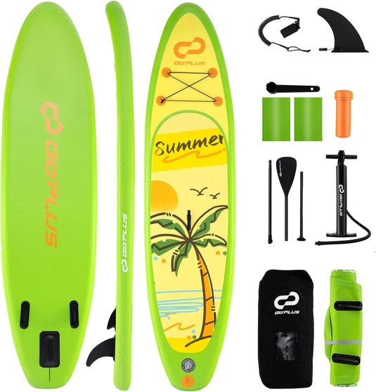 Goplus Inflatable Stand Up Paddle Board, 10FT SUP