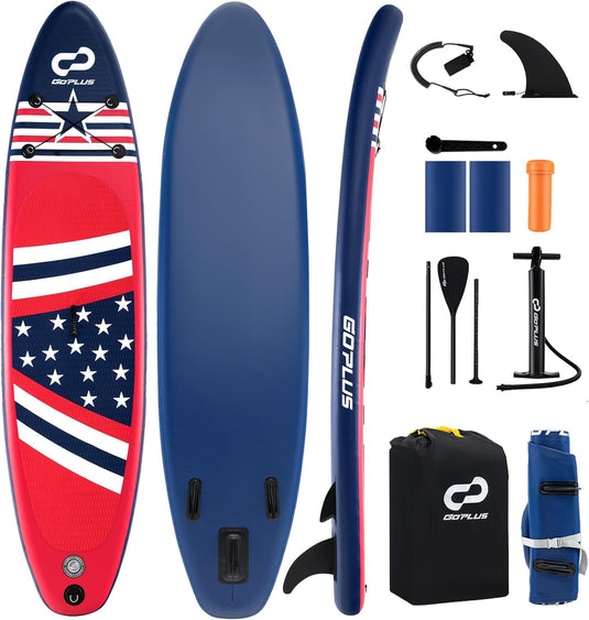 Goplus Inflatable Stand Up Paddle Board, 10FT SUP