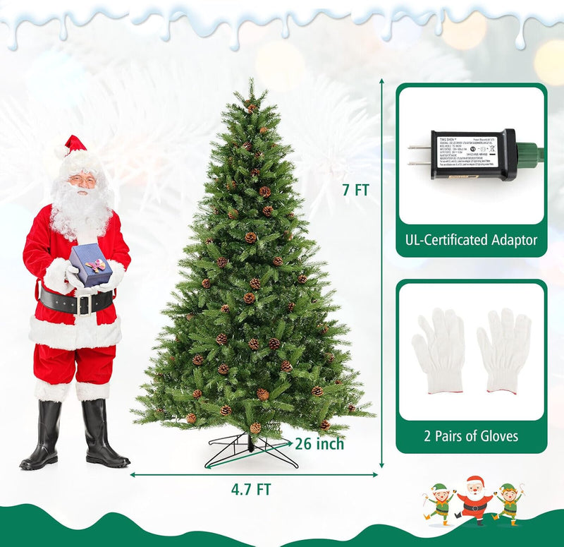 Load image into Gallery viewer, Goplus 3-Minute-Setup Pre-Lit Christmas Tree with Storage Bag
