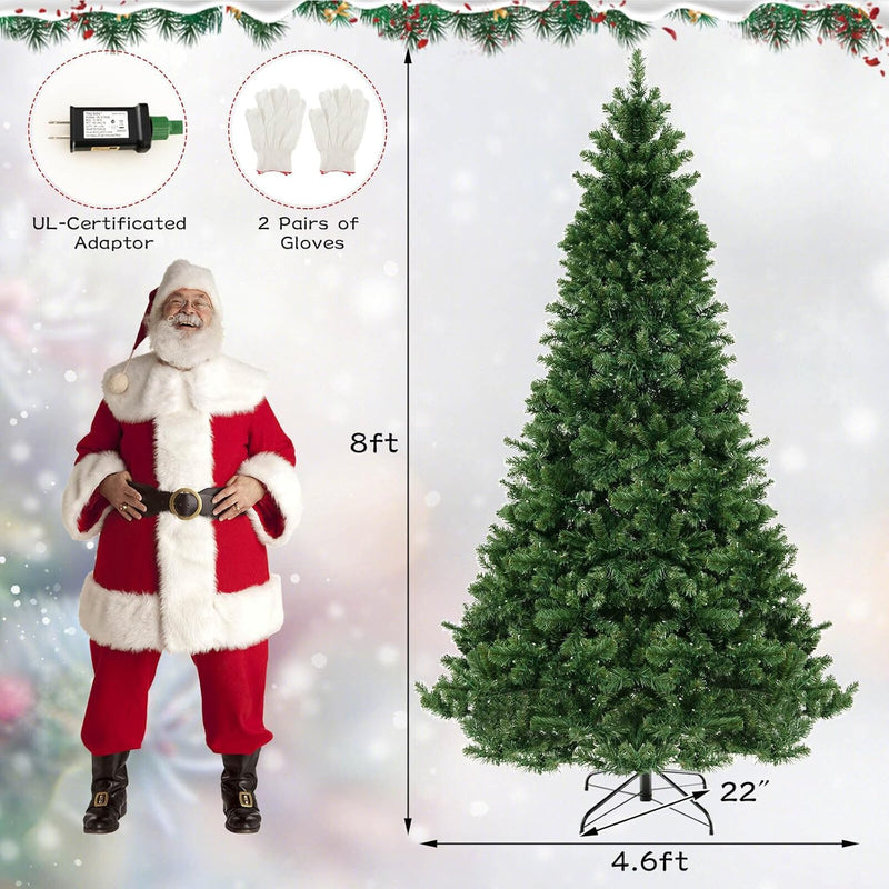 Load image into Gallery viewer, Goplus 6ft/7ft/8ft Pre-Lit Artificial Christmas Tree with Storage Bag, for Office Home Decor
