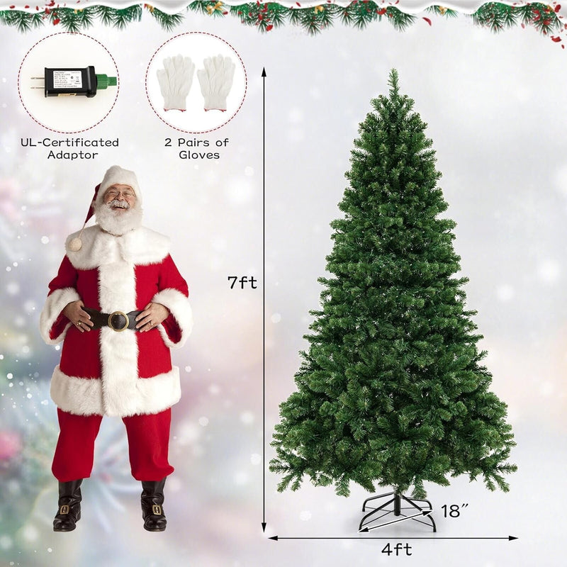 Load image into Gallery viewer, Goplus 6ft/7ft/8ft Pre-Lit Artificial Christmas Tree with Storage Bag, for Office Home Decor
