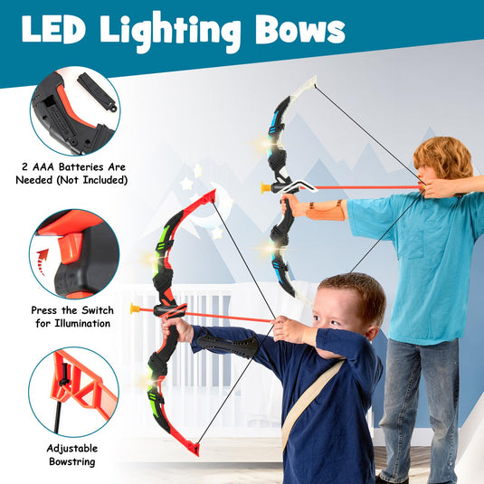 Goplus 2 Pack Bow and Arrow Set for Kids
