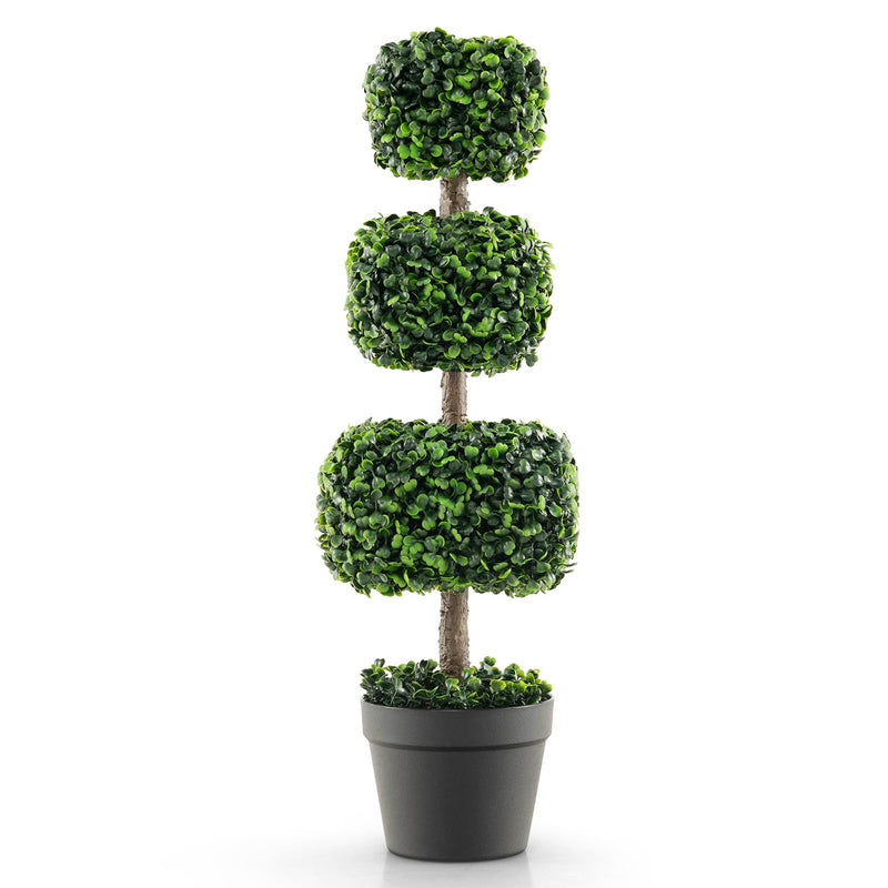 Load image into Gallery viewer, Goplus 35¡± Artificial Boxwood Topiary Tree
