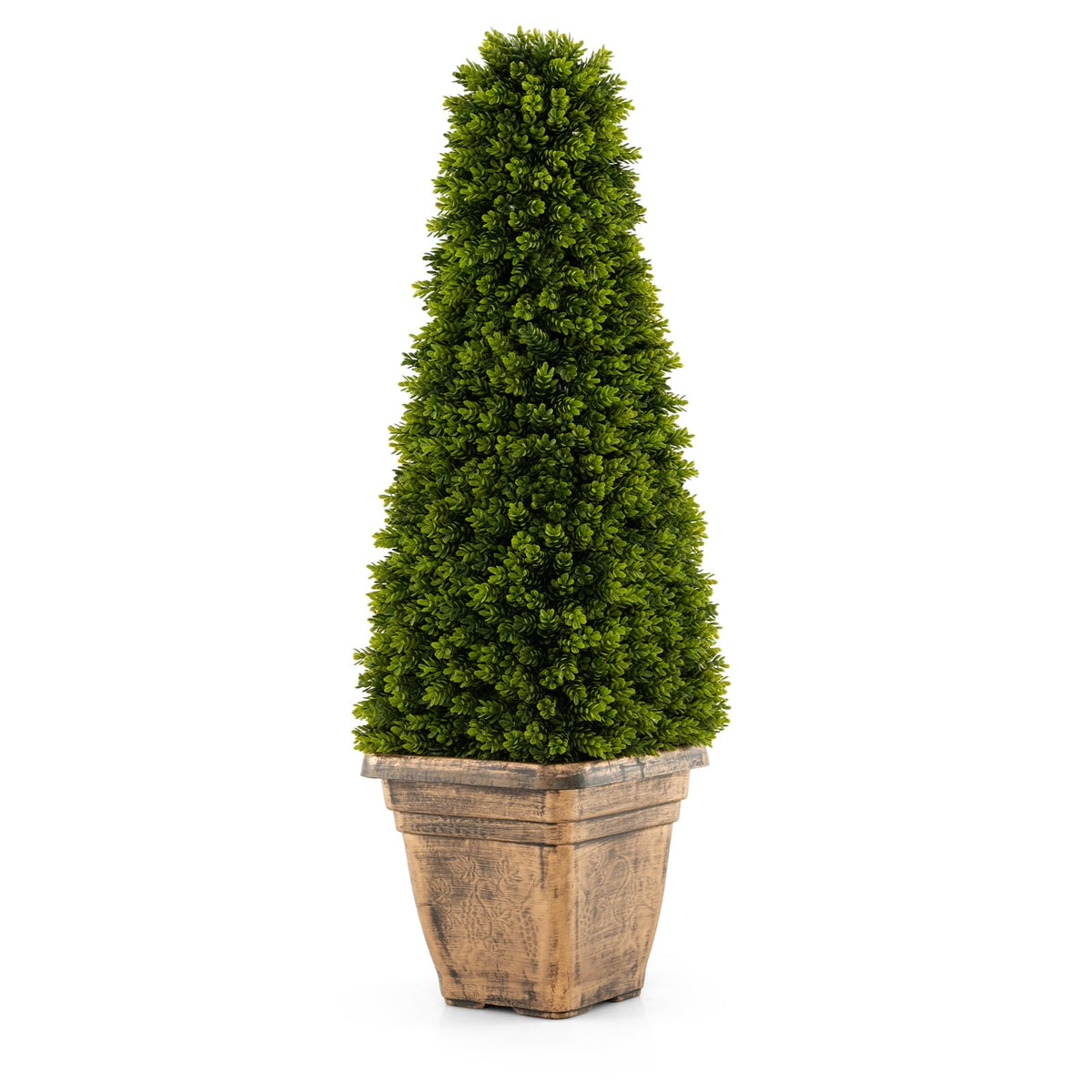 Goplus 3ft Artificial Boxwood Topiary Tree