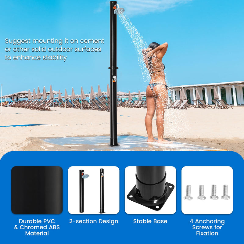 Load image into Gallery viewer, Goplus 5.3 Gallon Solar Heated Outdoor Shower
