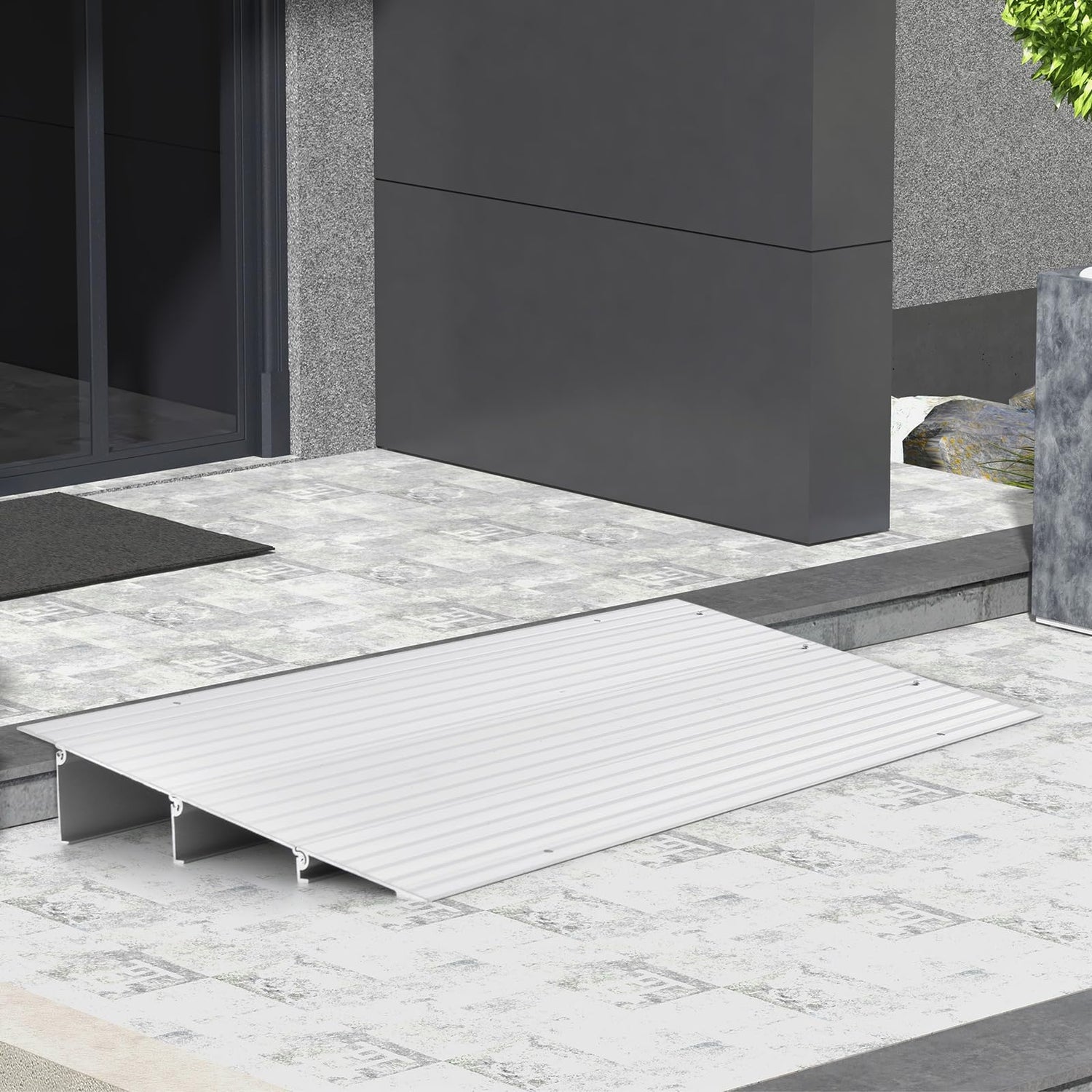 Goplus Door Threshold Ramp, 3" Rise Threshold Ramps for Doorways with ...
