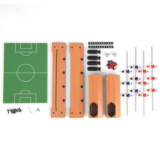 Goplus Foosball Table, 20 Inch Mini Tabletop Soccer Table with 2 Balls, Score Keepers, Portable Football Table for Kids