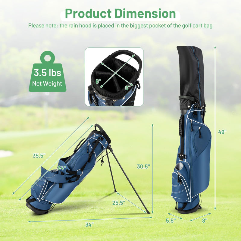 Load image into Gallery viewer, Goplus Golf Stand Bag, Lightweight Golf Club Bag with 4 Way Top Dividers
