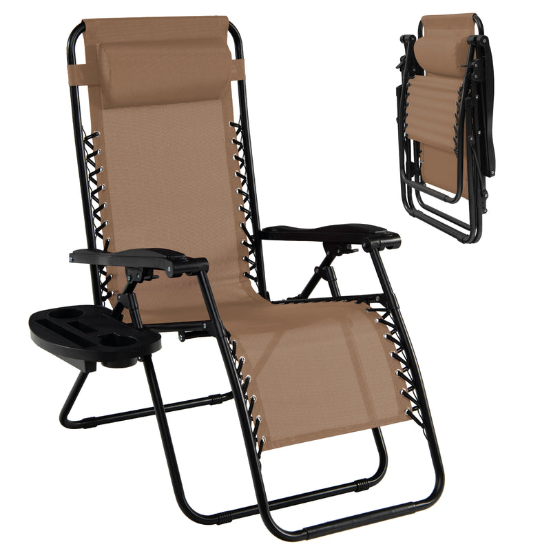 Load image into Gallery viewer, Goplus Folding Zero Gravity Reclining Lounge Chairs
