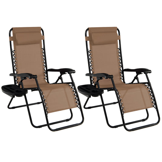 Goplus Folding Zero Gravity Reclining Lounge Chairs