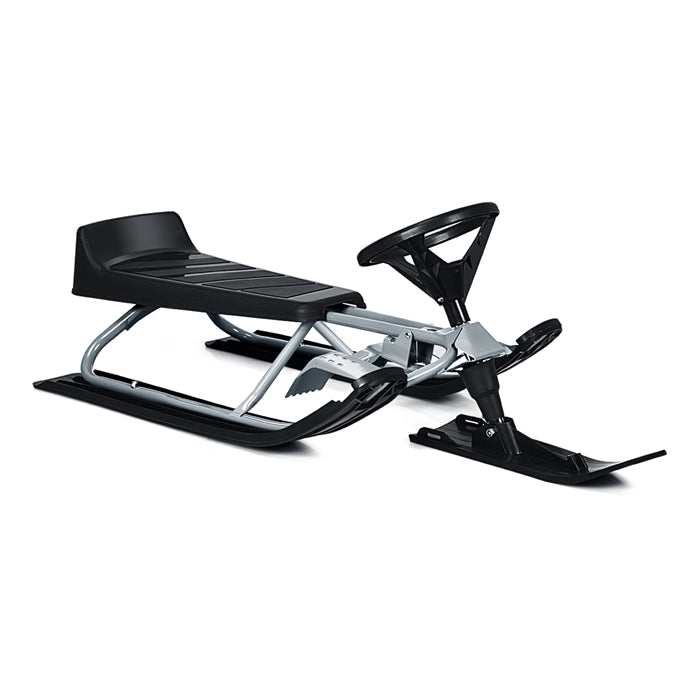 Load image into Gallery viewer, Snow Racer Sled, Ski Sled Slider Board with Twin Brakes

