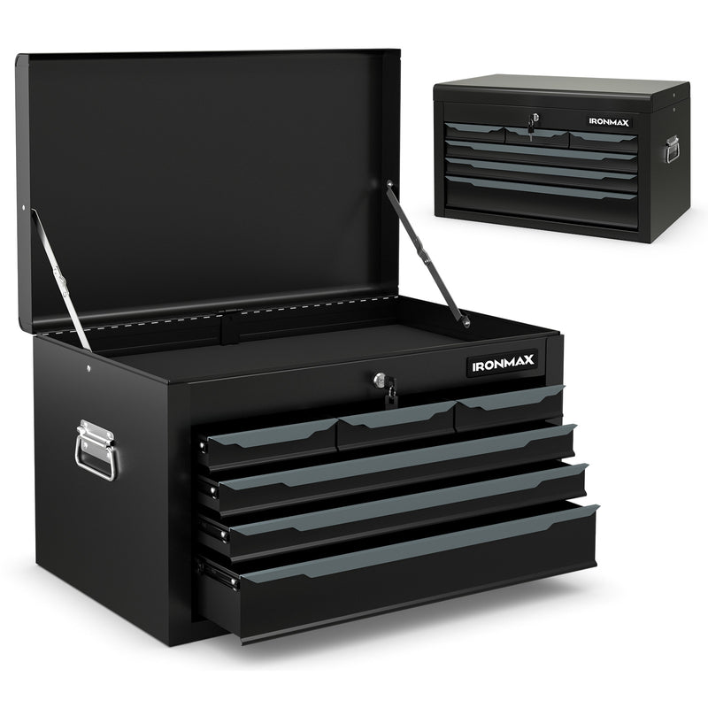 Load image into Gallery viewer, Steel Tool Box, 24” Tool Chest Case with 6 Drawers, Top Storage, Automatic Lock
