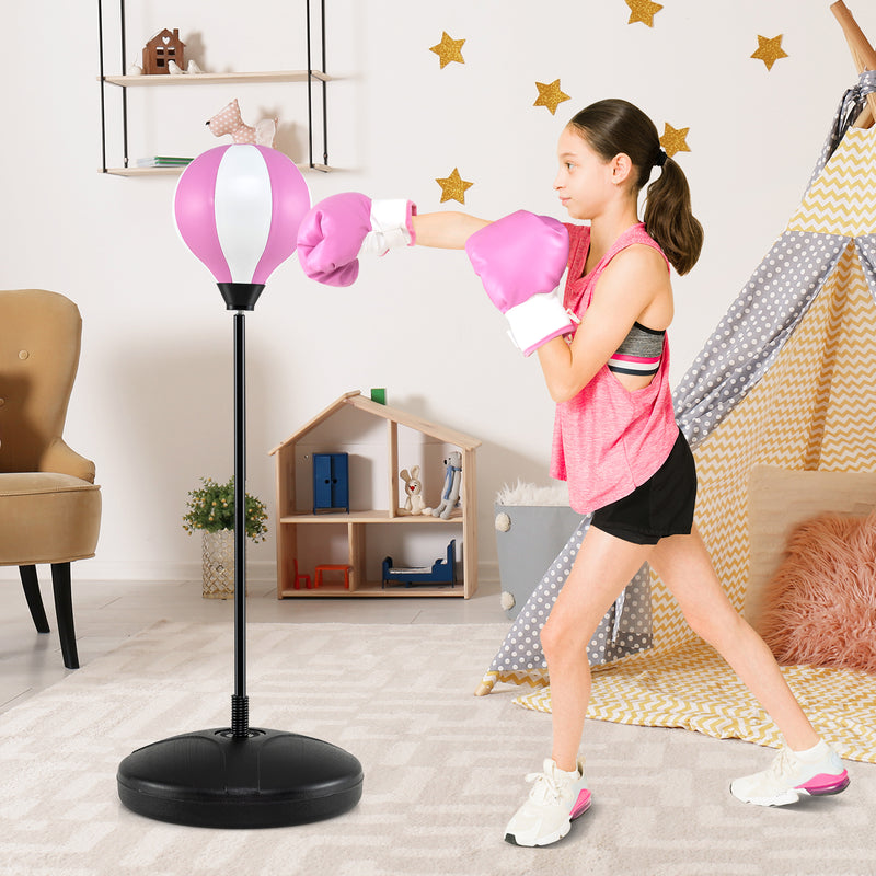 Load image into Gallery viewer, Goplus Punching Bag for Kids, Boxing Set with Gloves, Height Adjustable Stand
