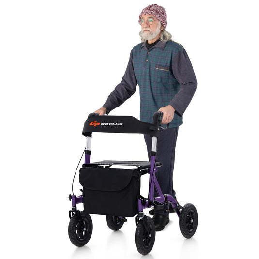 Goplus Rollator Walkers for Seniors with Seat