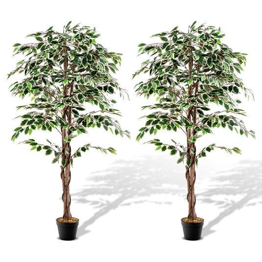 Goplus Artificial Ficus Tree