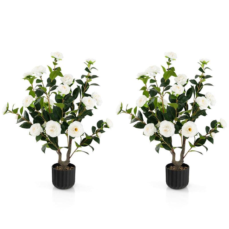 Load image into Gallery viewer, Goplus 38’’ Artificial Camellia Tree
