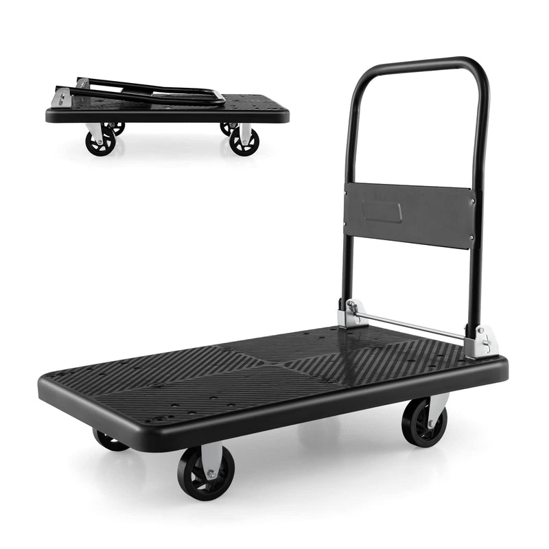 Load image into Gallery viewer, Goplus Folding Push Cart Dolly, Moving Platform Hand Truck, 880 LBS Max Load (36&quot; x 24&quot;)

