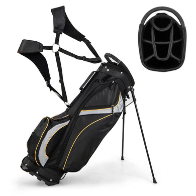 Goplus Golf Stand Bag, Golf Club Bag 8 Way Top Dividers
