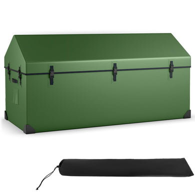 Goplus Outdoor Storage Box, 174 Gallon All Weather Outside Storage Container w/Convenient Handles