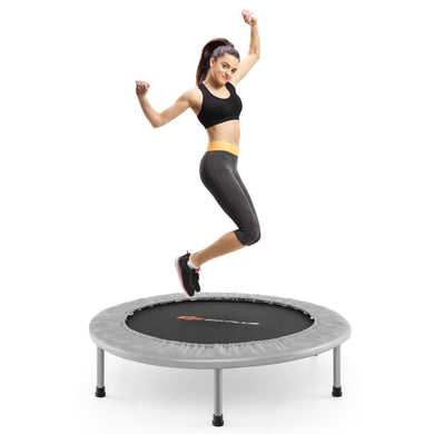 Goplus Mini Folding Trampoline, 36inch Foldable Fitness Rebounder for Adults