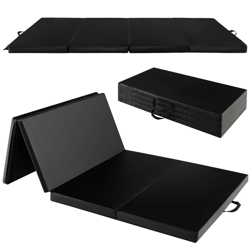 Load image into Gallery viewer, Folding Tumbling Mat with Carry Handles, Hook &amp; Loop Fasteners - Goplus
