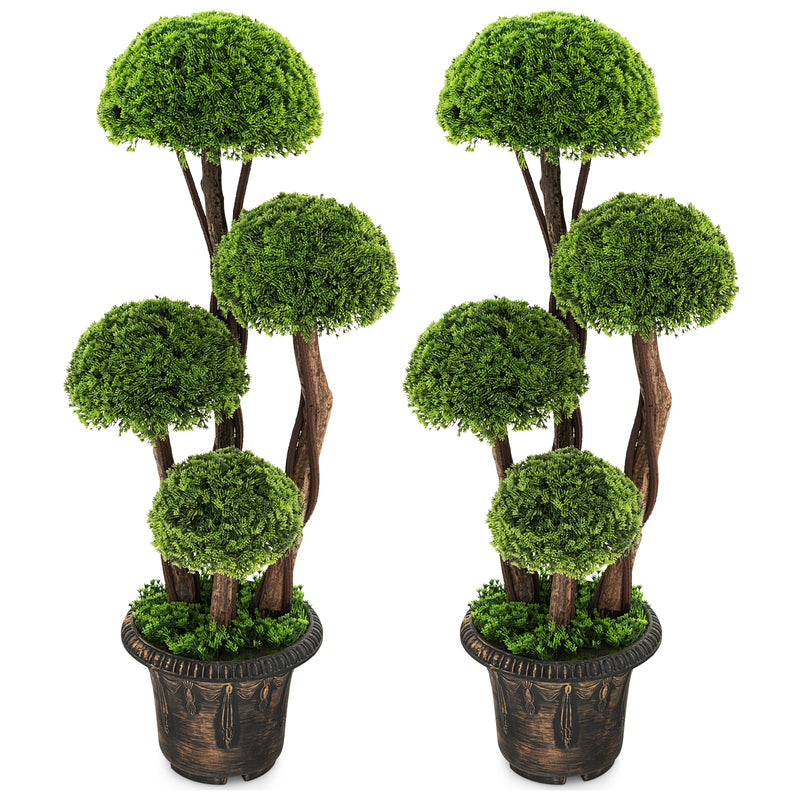 Load image into Gallery viewer, Goplus Artificial Cypress Topiary Ball Tree
